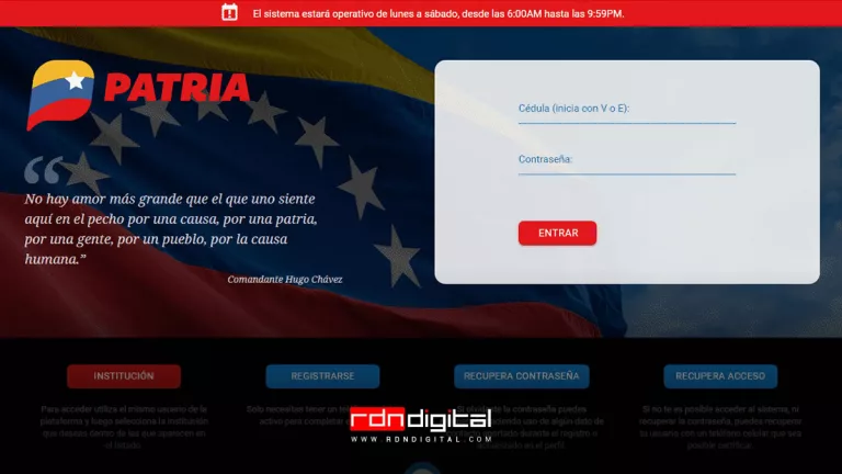 bonos del Carnet de la Patria