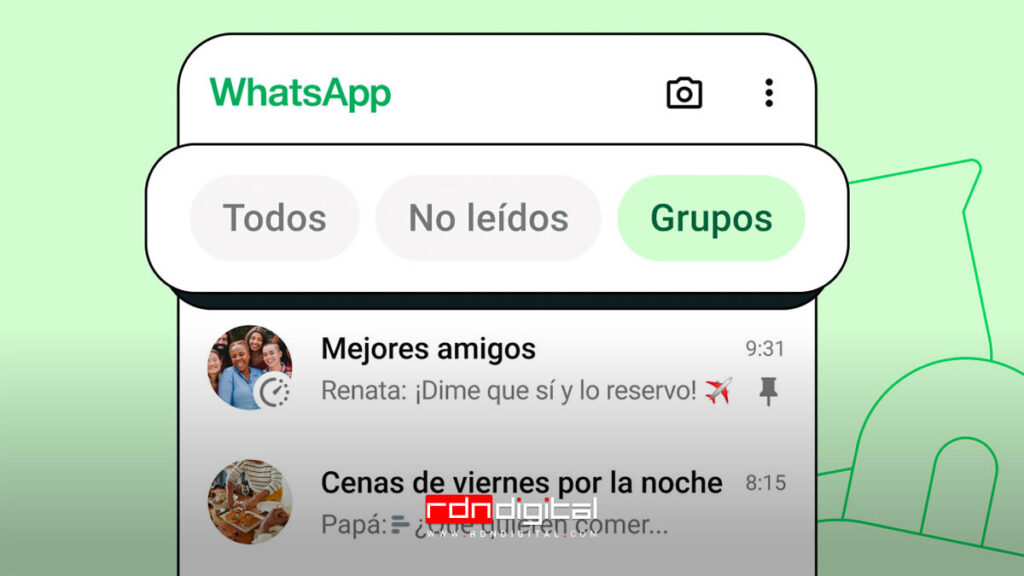 filtros WhatsApp chats