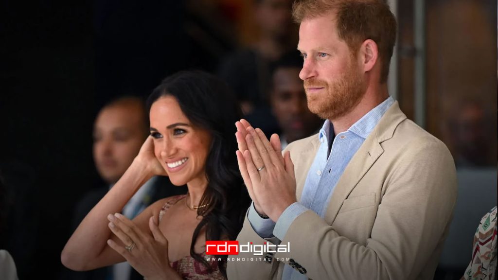 Harry y Meghan bailando salsa