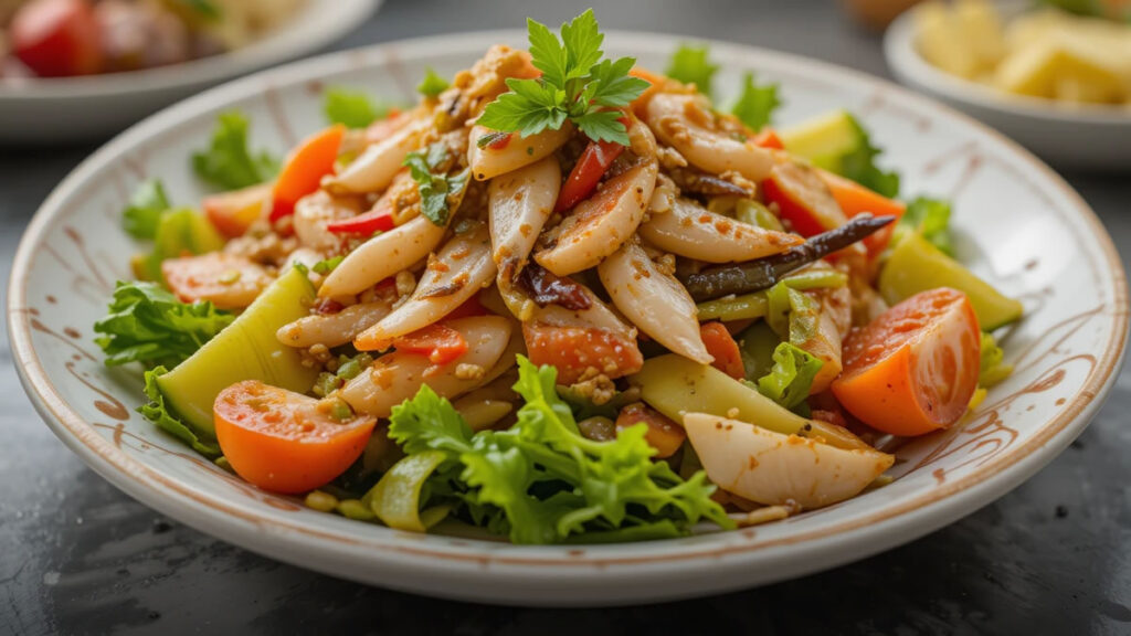 ensalada con las sardinas de la bolsa CLAP